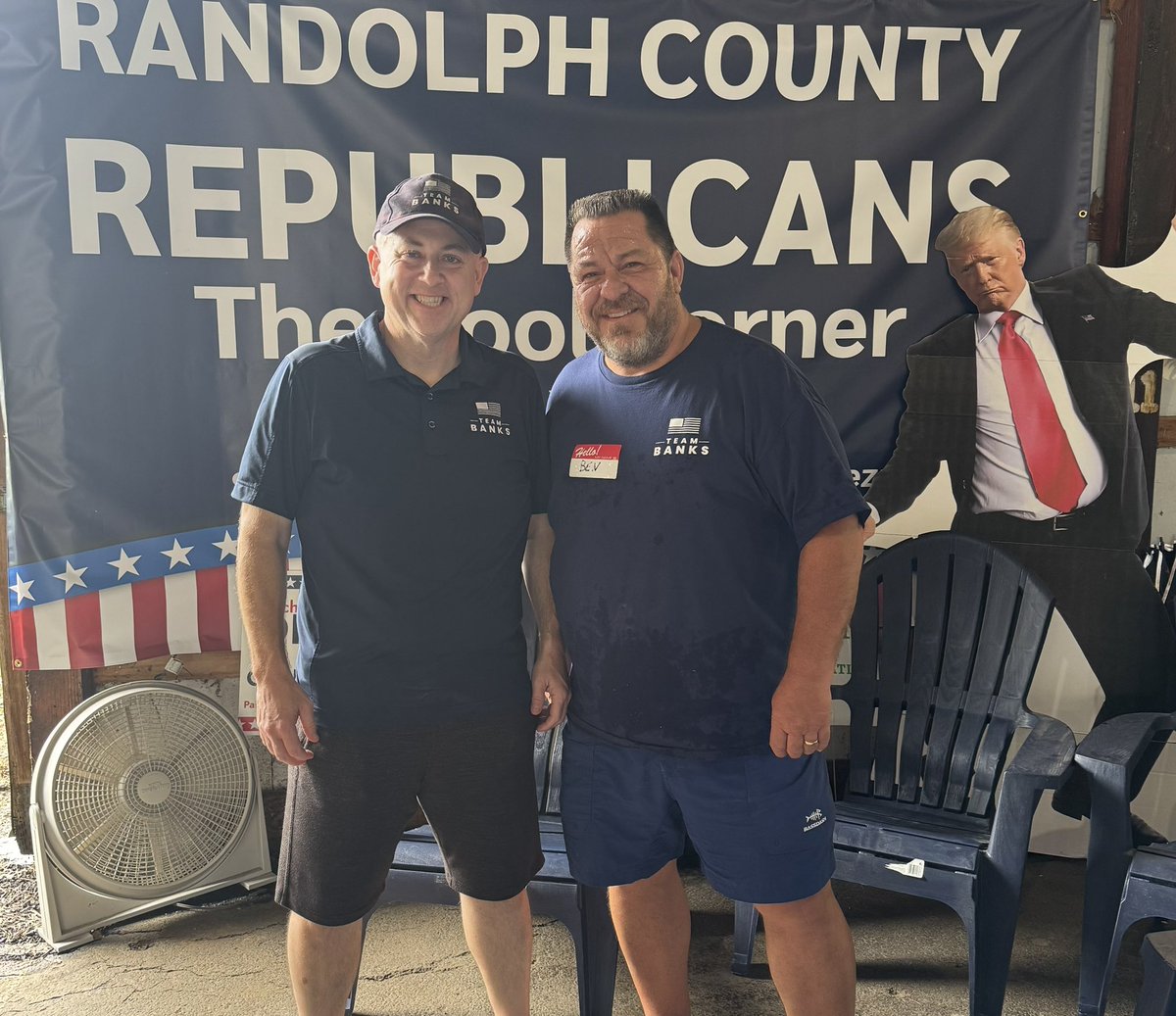 smjustus's tweet image. Hanged out today in Winchester at the Randolph County 4-H Fairgrounds connecting with Hoosiers while representing @SenatorBanks