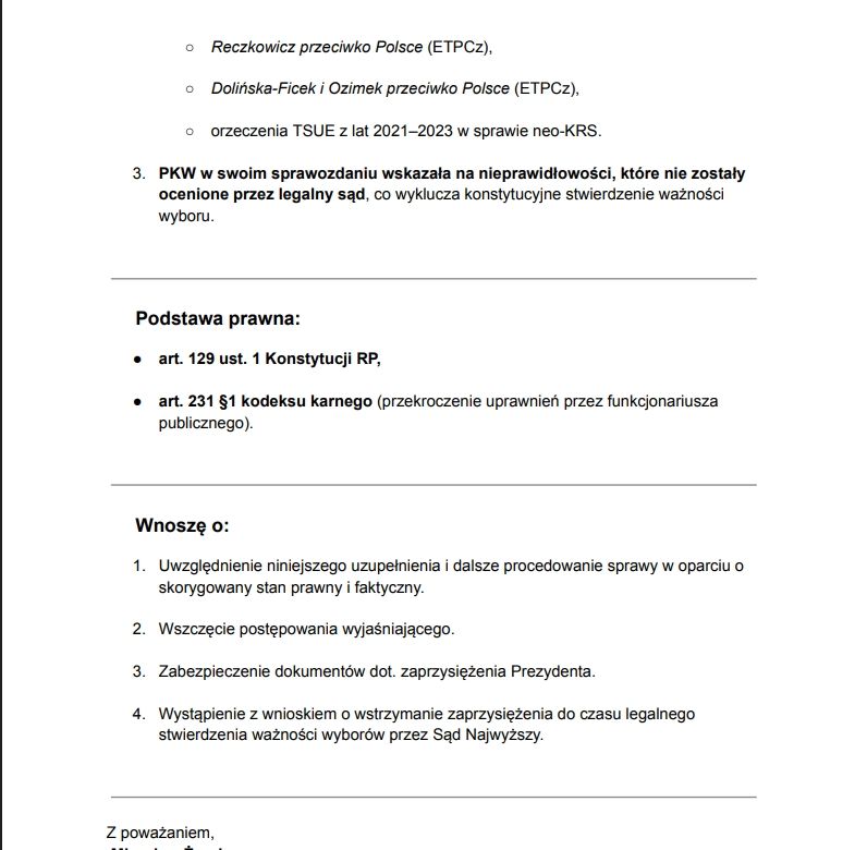 r00t_Sigvall's tweet image. Zawiadomienie do prokuratury Krajowej