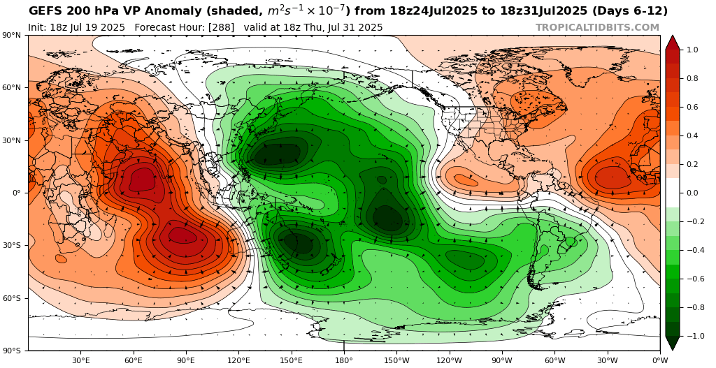 EdoWeatherman's tweet image. Semana lluviosa (24 a 31 de julio).
La Oscilación Antártica en fase negativa y el paso de la Oscilación Madden Julian por el Pacífico, traerán lluvia, viento, probables ⛈️ y nieve a la zona central y sur durante la última semana de julio.
El primer evento se dará entre jueves y…
