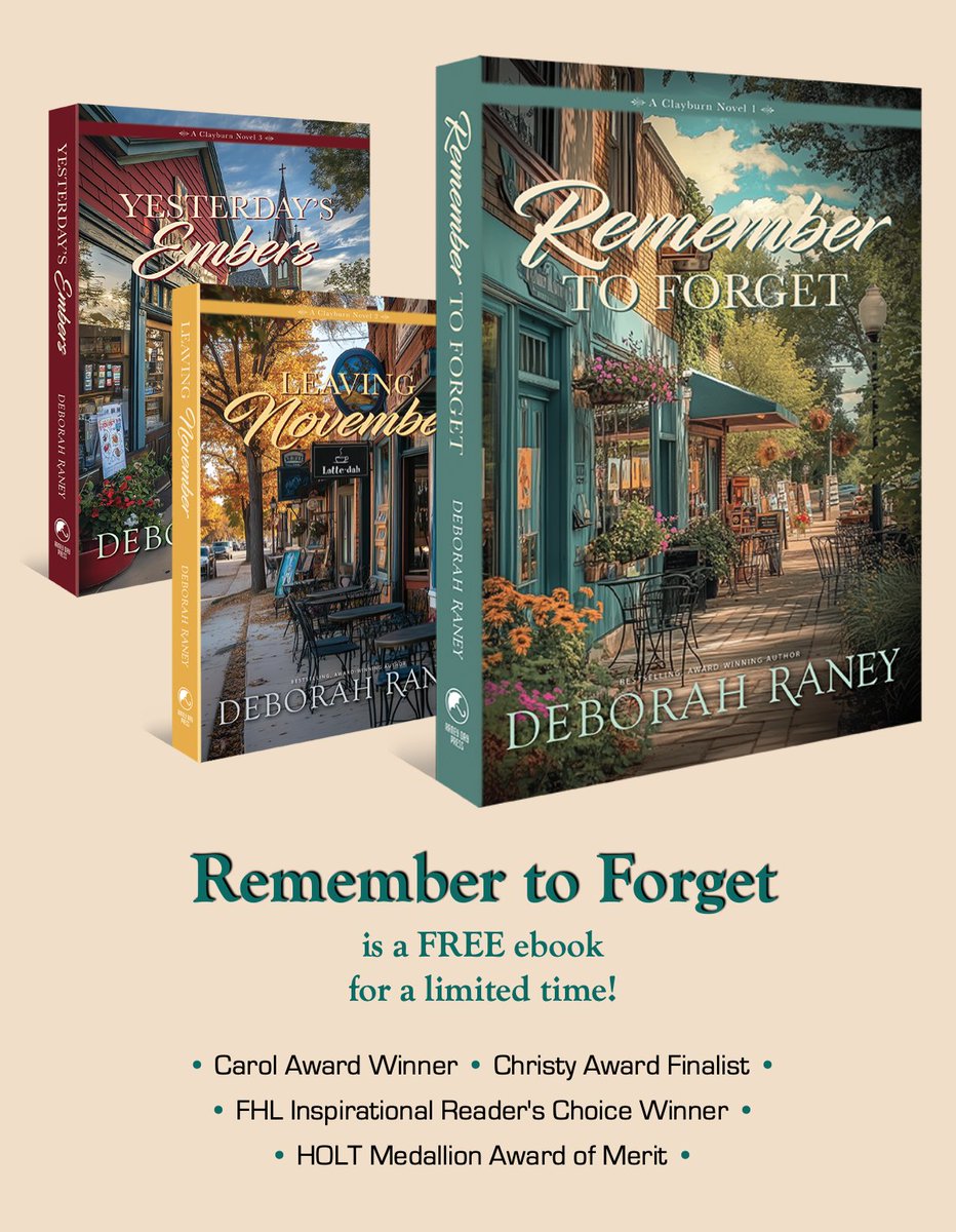 The first novel in my Clayburn Novels series is #FREE as an ebook (for a limited time). Of course, I hope you'll grab the other two books in the series while you're there. bit.ly/3IDW8Uo