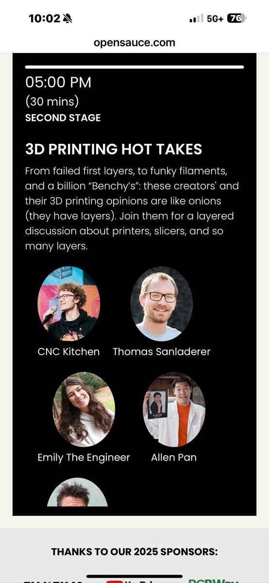 LDOMOTORSJASON's tweet image. Check out the 3D printing hot takes! @joeltelling @CNC_Kitchen @toms3dp
