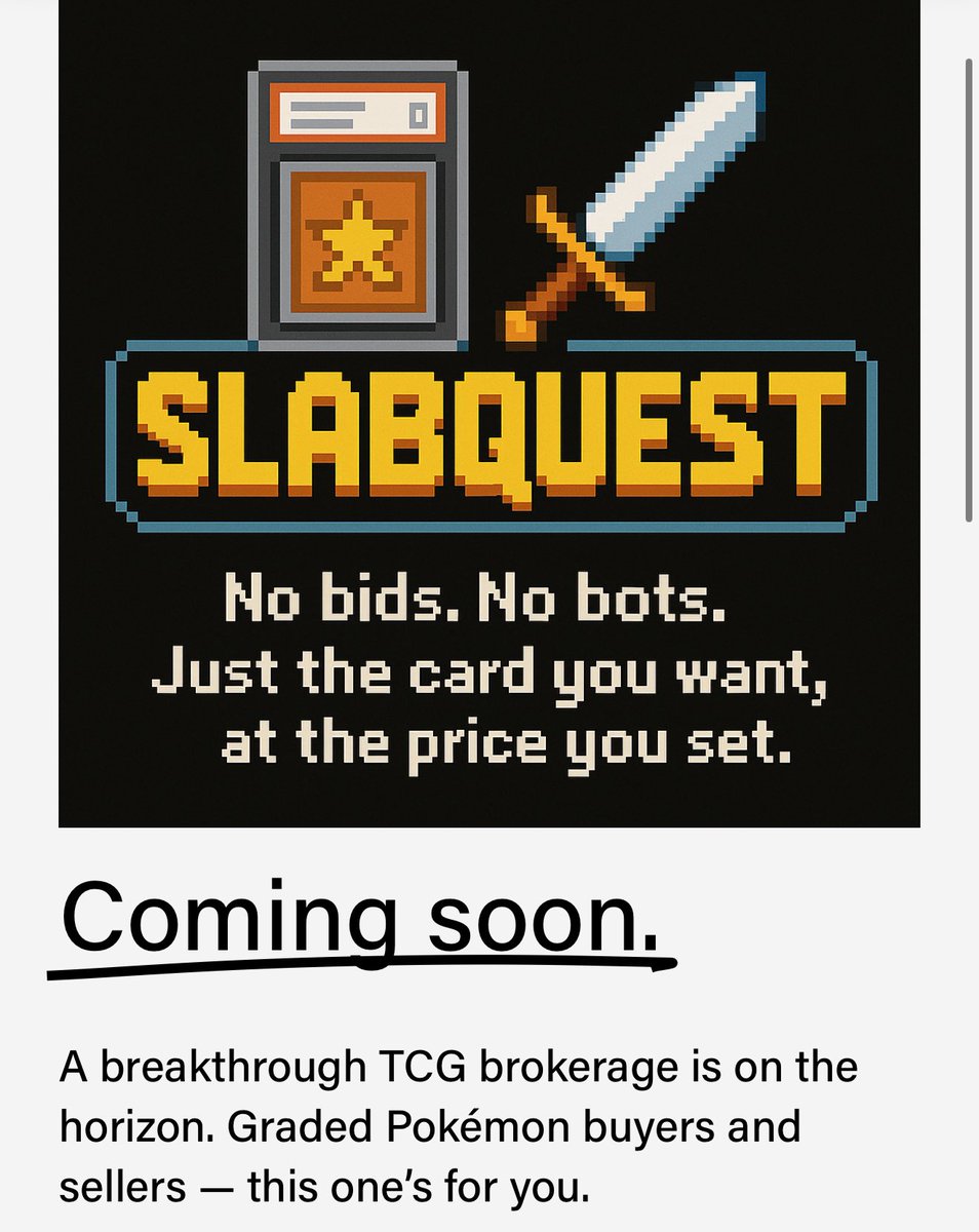 Bpaint's tweet image. Enough of you liked the concept, so we went up with a site! Individuals and small to mid-sized shops who may be interested in giving it a shot, as well as hungry buyers who may be looking for a better, frictionless way to grab your favorite slabs- sign up! SlabQuest.xyz