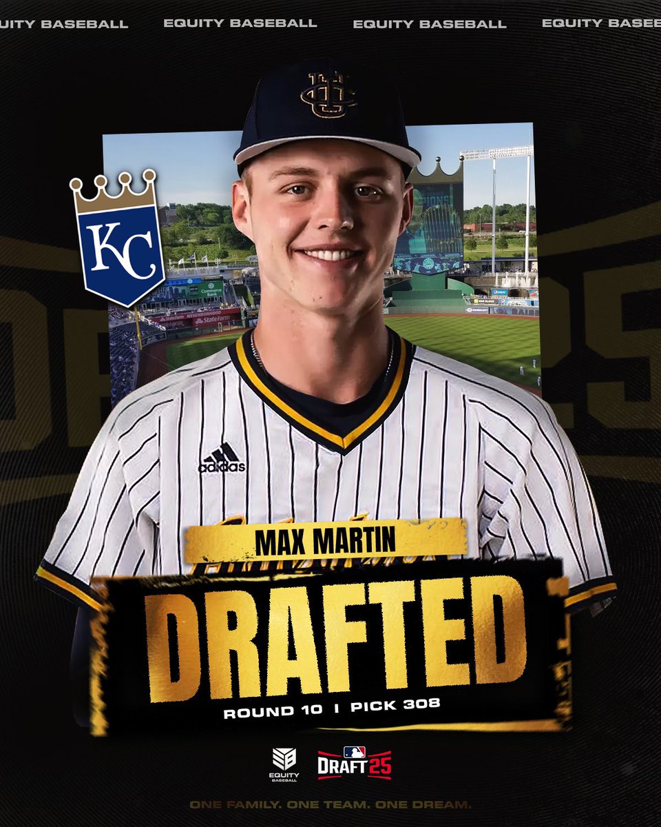 equitybaseball's tweet image. Congratulations to Max Martin on being drafted by the @Royals in the 10th round of the @mlb Draft