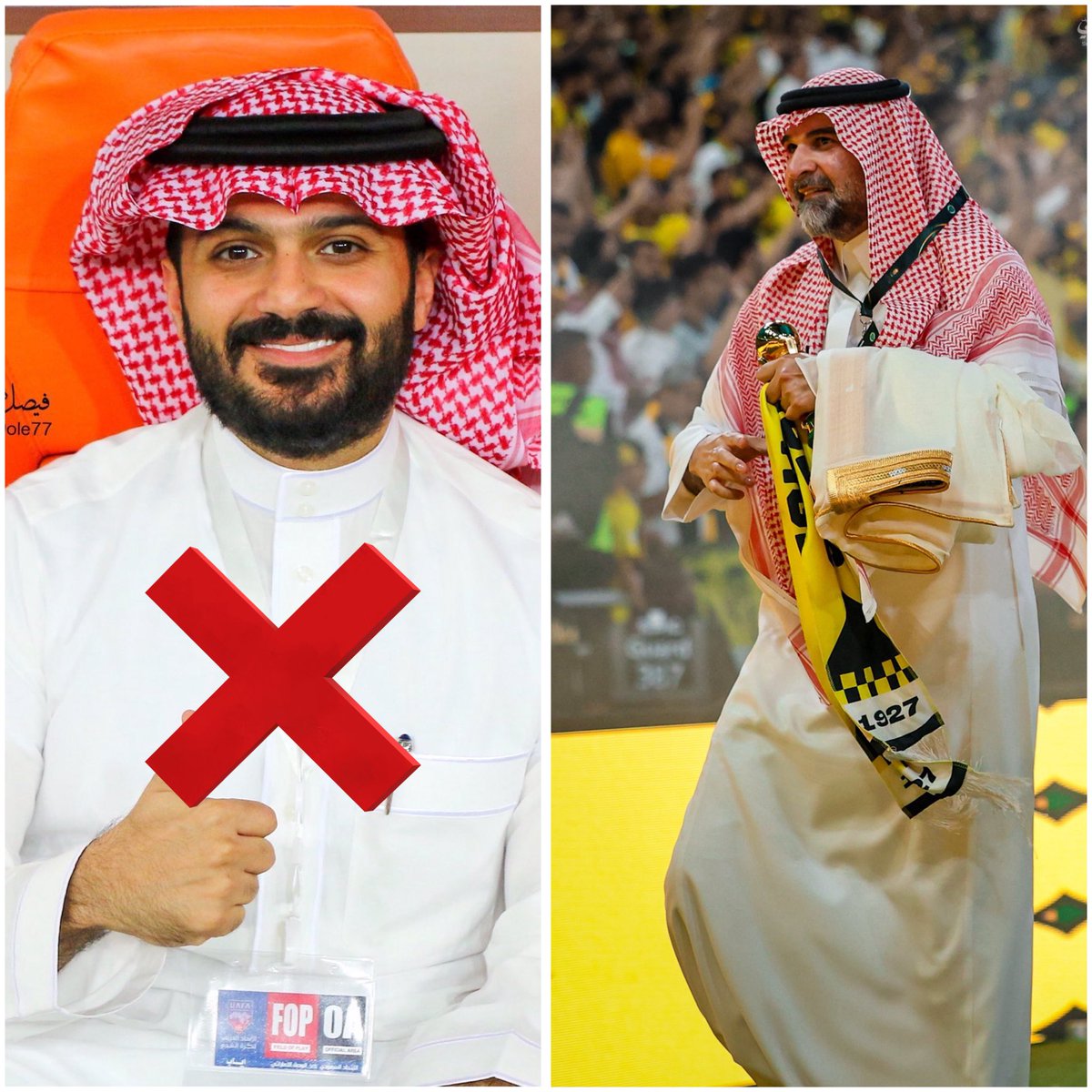 رئاسة انمار الحائلي للإتحاد " كارثه "جدًا ..
الجمهور ضد انمار وهو شايف هالشي قدامه

دام انت مُحب للإتحاد على قولتك يا أنمار ليش تصادم الجمهور ؟! افهمها وخلك بعيد

— بحول الله تعالى الرئاسة من نصـيب فهد سندي
الإتحاد محتاج رئيس " عاشق " مثل سندي 💛💛

 #انمار_الحايلي_مرفوض_يالصندوق