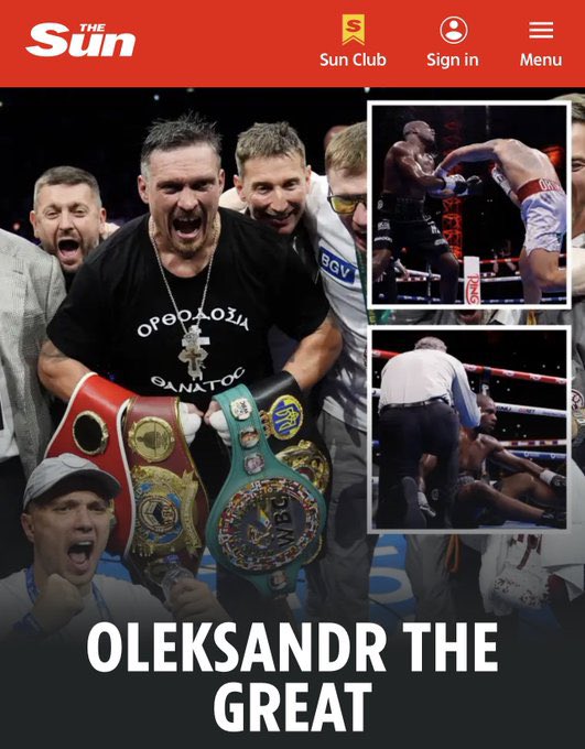 razomforukraine's tweet image. Ukrainians win again! Ukrainian boxer Oleksandr Usyk successfully defends his title as the undisputed world champion 💪🇺🇦 “I want to thank all the military personnel currently protecting our country,” he says after winning. “Slava Ukraini! Because of you, I can stand here today.”