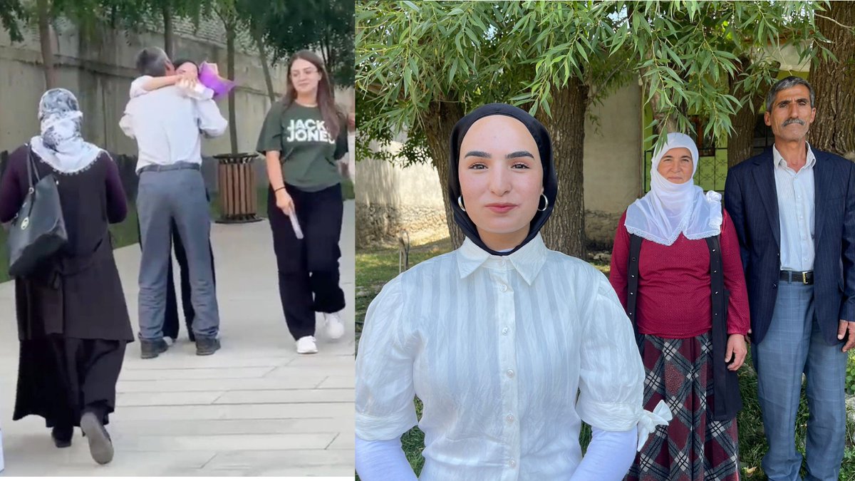 DumanogluR34369's tweet image. Muş'ta, YKS çıkışında babası tarafından çiçekle karşılanan Çimen Gülen, Yabancı Dil Testi’nde 431,45250 puan aldı. 

📌Türkiye 10 bin 840’ıncısı olan Gülen, “Babamın o anı şimdi gururla taçlandı” dedi.