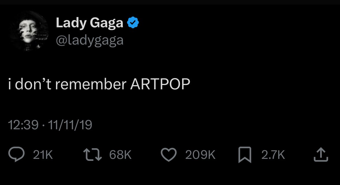 jazzt's tweet image. Lady Gaga sang Sexx Dreams, and Artpop won in 2025. #mayhemballvegas