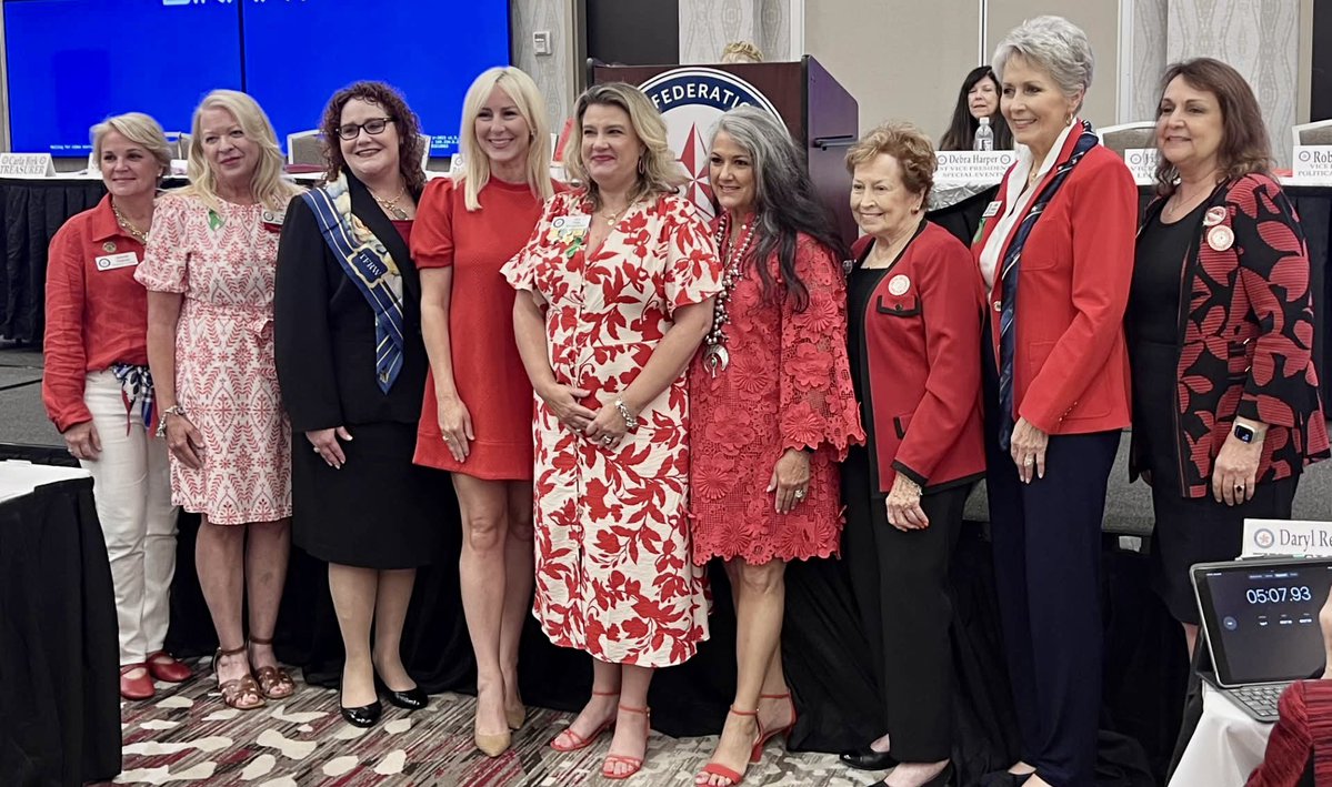 BriscoeCain's tweet image. Big congratulations to my wife, Bergundi Cain, for earning the nomination as First Vice President of the Texas Federation of Republican Women!
