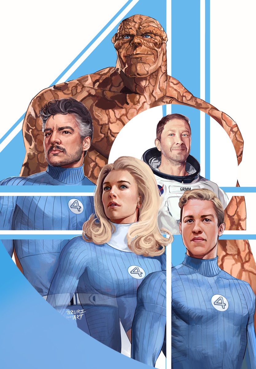 My first illustration of The Fantastic Four