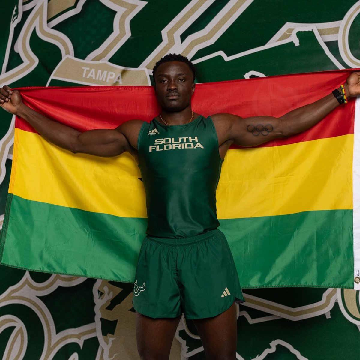USFXCTF's tweet image. Congratulations to Abdul-Rasheed Saminu on breaking the Ghana national record in the 100m dash with a 9.84! 🇬🇭