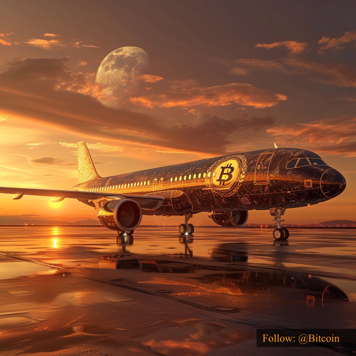 #Bitcoin is ready for takeoff. ✈🌕