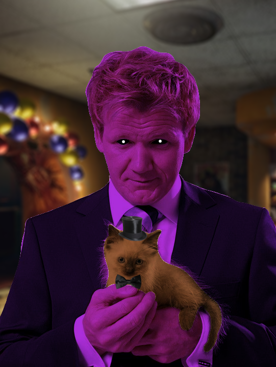 RizzlerMike's tweet image. A THREAD OF ALL THE FNAF RAMSAYS 🧵

[ All images photoshopped by Me including this cover I made just for this :) ]