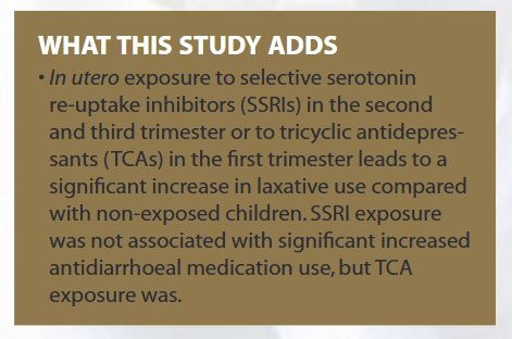 AdamUrato1's tweet image. Q: Is prenatal SSRI exposure linked to constipation (or other gut issues) in the children?
A: Yes.
-This has been shown in 3 human studies (below) - and mice studies as well.
antonpottegaard.dk/publications/o…
pmc.ncbi.nlm.nih.gov/articles/PMC77…
bpspubs.onlinelibrary.wiley.com/doi/full/10.11…