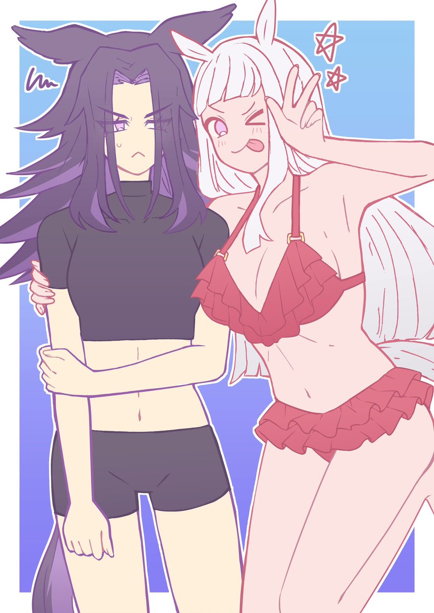 cokuto_uma_02's tweet image. ﾒ…とｺﾞﾙ…らくがき👙