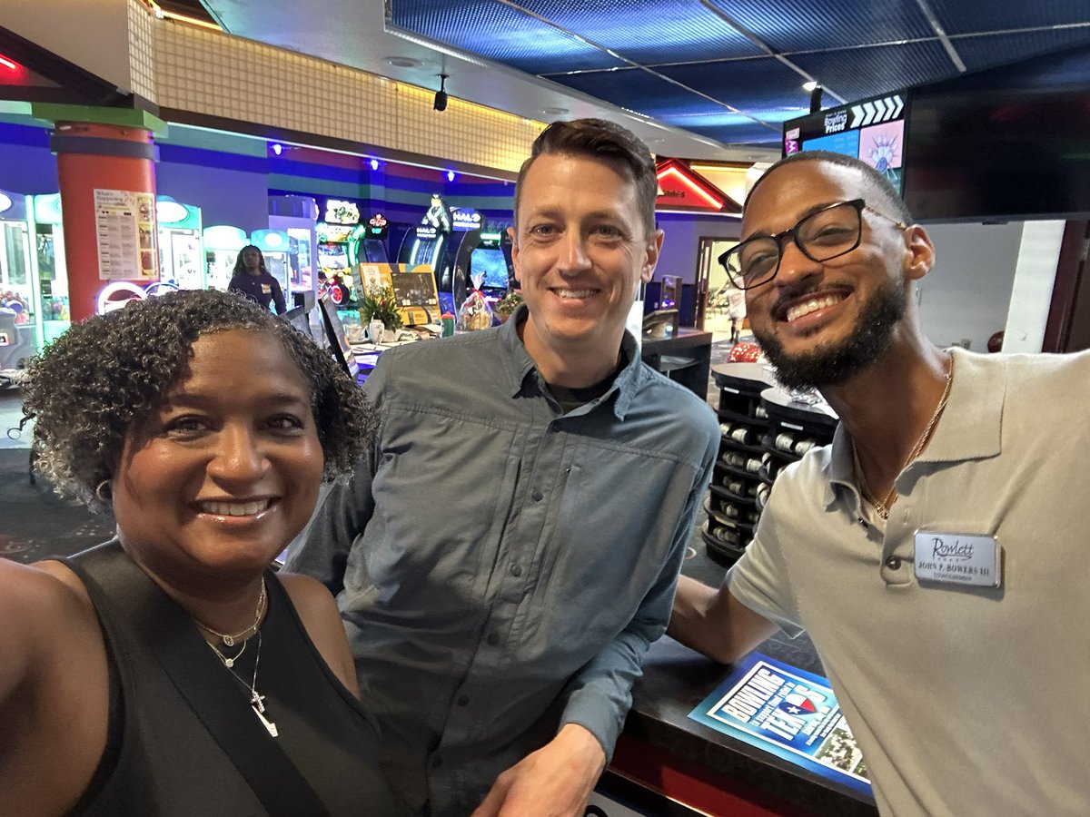 BowersForTexas's tweet image. Out in the community today supporting flood and disaster relief at Rowlett Bowl-A-Rama…what a great opportunity for a good cause with family, friends, community leaders, my staff and our families. #HD113 #TxLege