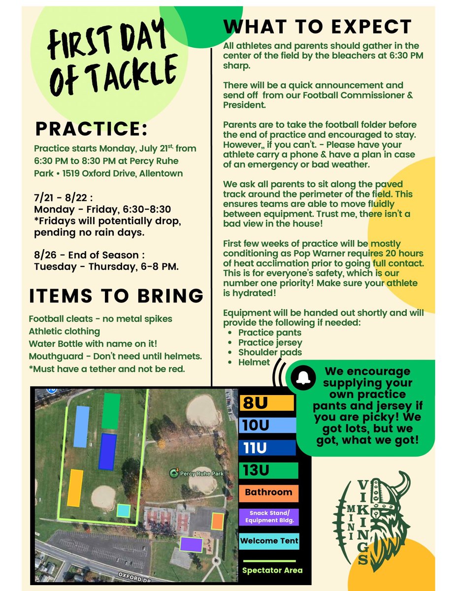 We can’t wait for Monday! #PopWarner #BuxMont