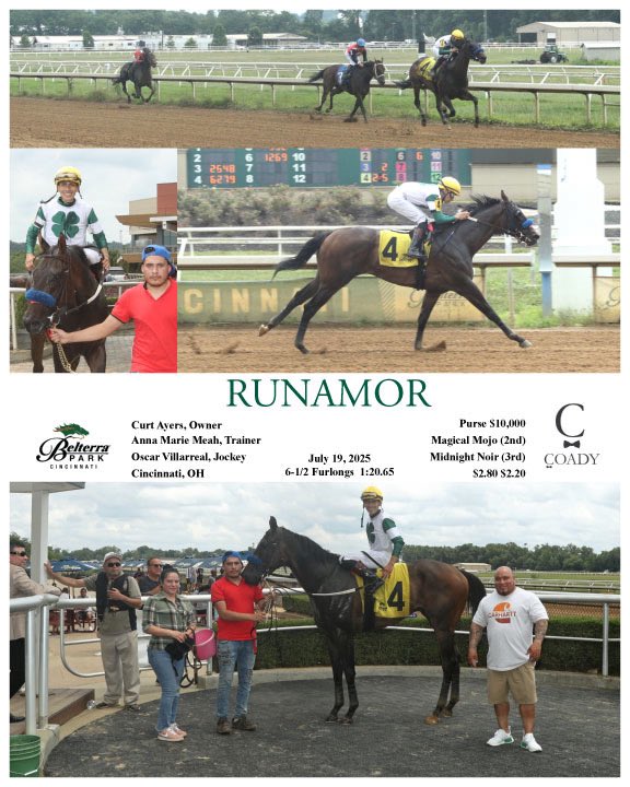 Congratulations to the connections of RUNAMOR who broke his maiden today <a href="/BelterraPark/">BelterraPark</a> under a great ride by Oscar Villarreal! Thank you to the entire AMR Team for making this win possible! #thepinkM <a href="/coadymediaUSA/">Coady Media</a> 📸 🏆