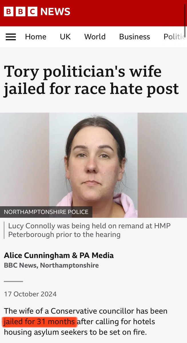 NickScanlon16's tweet image. In my country, the UK - an unsavoury post on social media is considered worse than sexual assault (only if you’re White that is)
Justice, British style.