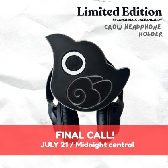 Secondlina's tweet image. Its the last 3 days to get a crow headphone holder with
@jaceandjudy!
jaceandjudy.com/collections/cr…