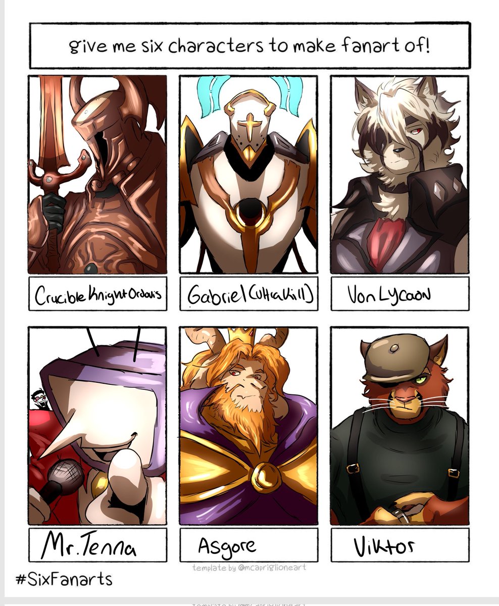 Six characters? Round 2? Done! 
I'm enjoying quite a lot. I might do a round 3 if this does well!