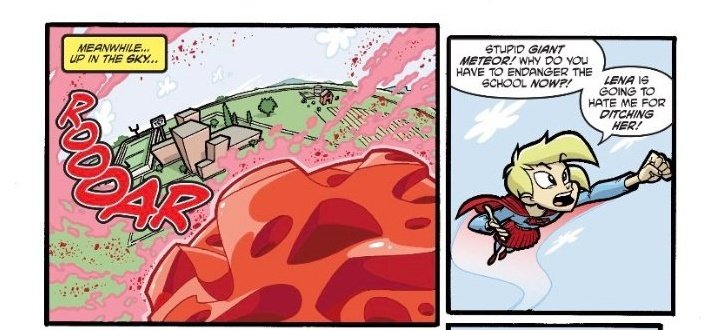 Supercorp Sequel (@supercorpmedia) on Twitter photo "Stupid giant meteor" "Stupid giant meteor"