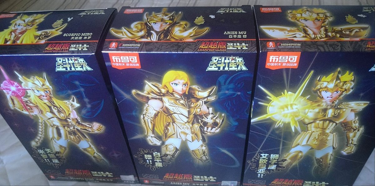 aono6's tweet image. #聖闘士星矢40th 
#聖闘士星矢　

前から気になっていた黄金聖闘士（プラ1/12位）買ったです。一体二千円弱
まだこの３体しか出てませんが、アテナエクスクラメーションの為の選別かしら早く作りたい(^o^)
中華産ですが版権済です。出来良しなので全十二体欲しい〜
#聖闘士星矢