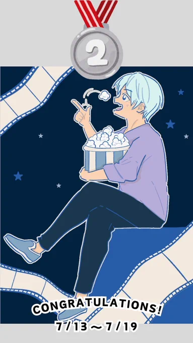 #96コン 第6回96コン結果発表 金賞 ねぼちゃん( ねぼちゃんへのお祝いのイラスト 銀賞aine2( 銅賞スパゲッティ( 受賞者、参加者へのコメントはFANBOXに掲載しています