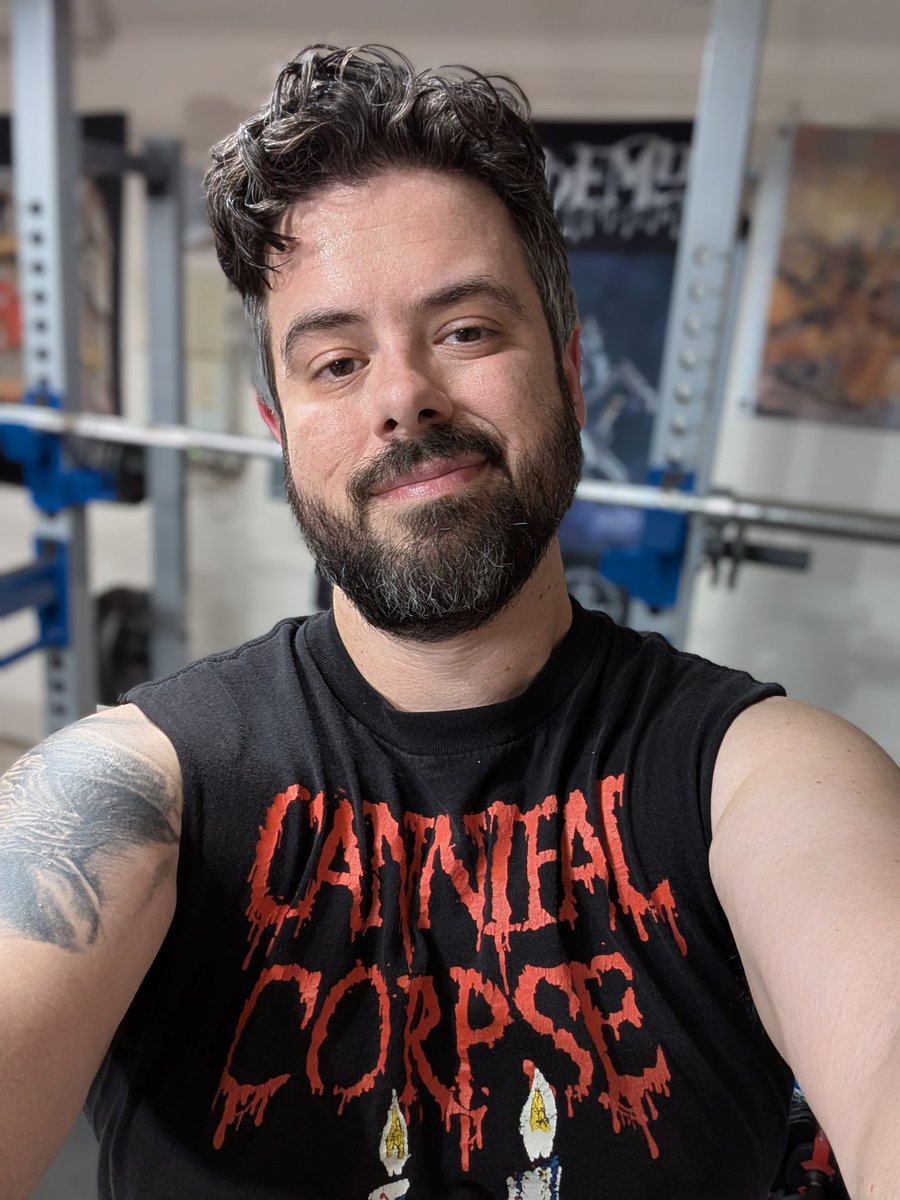 Epitome_666's tweet image. Getting in a rare weightlifting session.
Hoping to make these a little more common.
Dismember - Like an Everflowing Stream is the soundtrack.