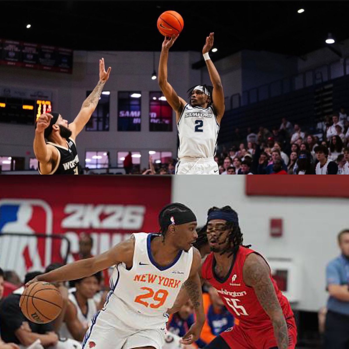 BirminghamSport's tweet image. Jaden Campbell vs. Washington Wizards.
Former Samford Bulldog in NBA Summer League with the New York Knicks (7/19):
12 PTS
4-6 3PT
1 BLK
An impressive performance off the bench.