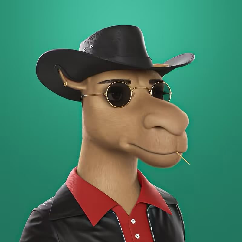 Another cowboy acquired 🤠 🐪 
And he’s a smooth city slicker 🫳

Thank you <a href="/Cryptodaave/">Crypto Dave</a> for the hook up bro. I appreciate you! 👊

#3DCamels <a href="/CamelsNFT/">Camels</a> #CamelsFam