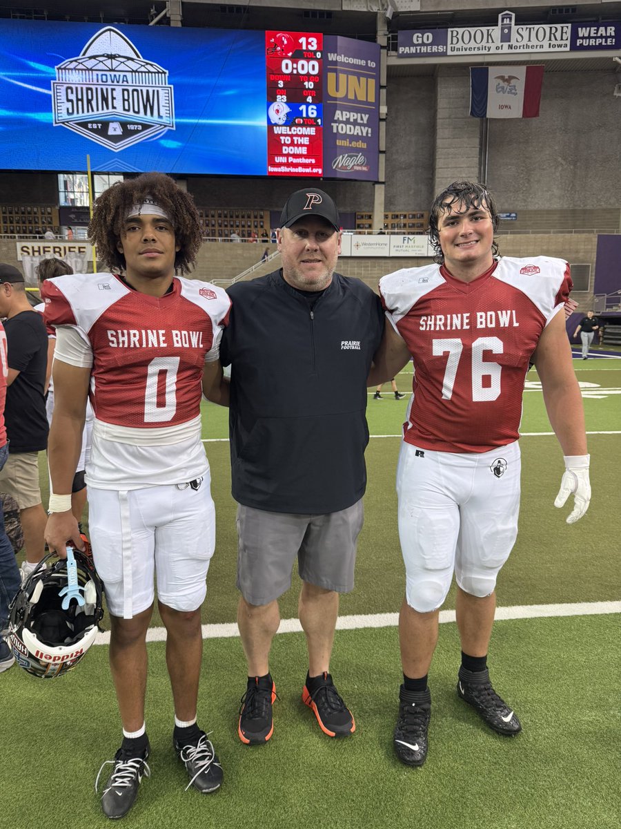Prairie Hawk Football (@crpfootball) on Twitter photo <a href="/denzilg_11/">Denzil Green</a> and <a href="/Thebigjc06/">Jace Tonne</a> represented <a href="/crpfootball/">Prairie Hawk Football</a> in the Annual Shrine All-Star game today! Proud of these two men. On to the next chapter <a href="/GVVikingFB/">Grand View Football</a> and <a href="/USiouxFalls/">Univ. of Sioux Falls</a>. #hawksforlife <a href="/denzilg_11/">Denzil Green</a> and <a href="/Thebigjc06/">Jace Tonne</a> represented <a href="/crpfootball/">Prairie Hawk Football</a> in the Annual Shrine All-Star game today! Proud of these two men. On to the next chapter <a href="/GVVikingFB/">Grand View Football</a> and <a href="/USiouxFalls/">Univ. of Sioux Falls</a>. #hawksforlife