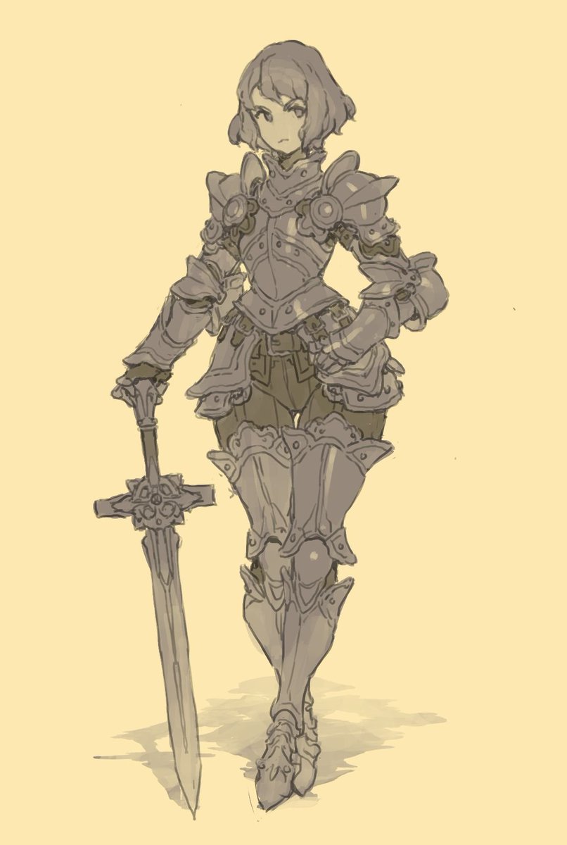 nrcgray's tweet image. Lady Knight Sketch:
This is one of my favorite pictures, still.
