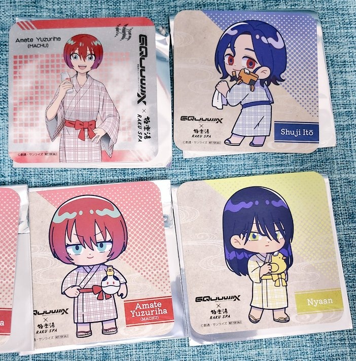 ジークアクス シャリア・ブル まねきねこ 極楽湯 アクスタ コースター ジークアクス 極楽湯コラボ シャリアブル ミニアクリルキャラ