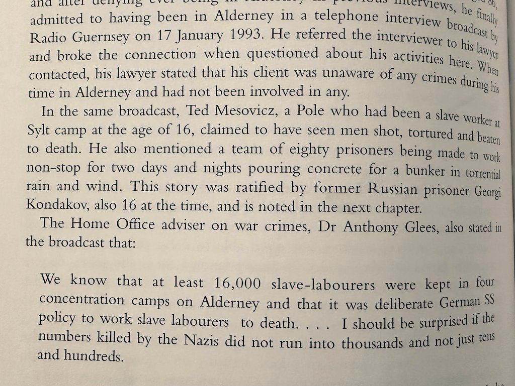 philipndpope's tweet image. Is Alderney Review's denial of Holocaust on British soil the biggest lie in British History? Alderney museum secret tapes confirm Lord Pickles' man Glees' 1993 assertion of 16k slave labourers & thousands killed, whereas Glees/Carr bogus Alderney review concluded only 7k slaves.