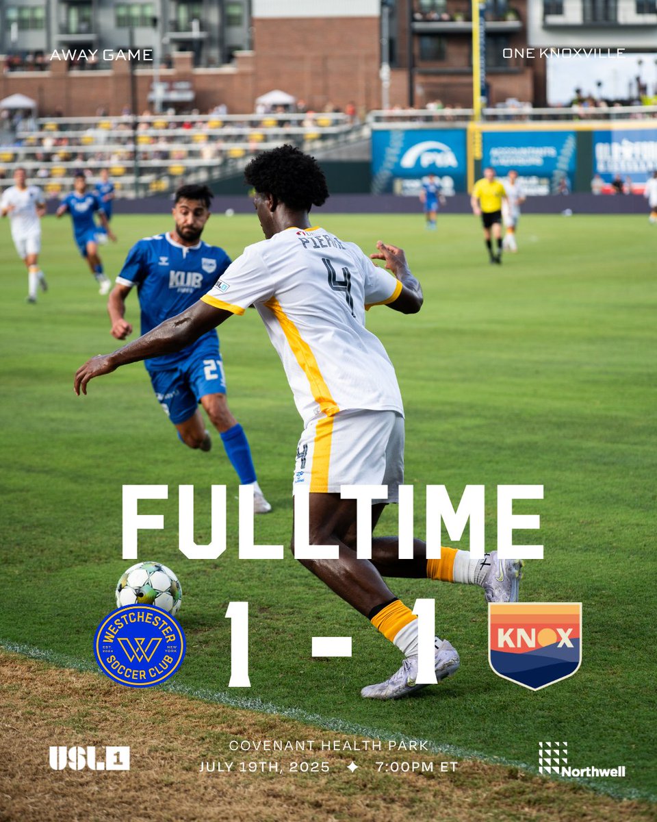 A point a piece tonight in Knoxville

#SoccerCounty
