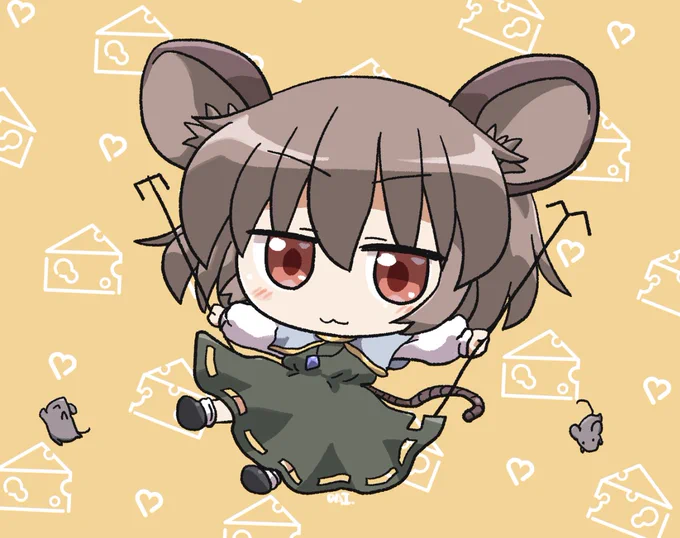 あっ! ちっちゃい賢将だ! #7月20日はナズーリンの日 #おは東方