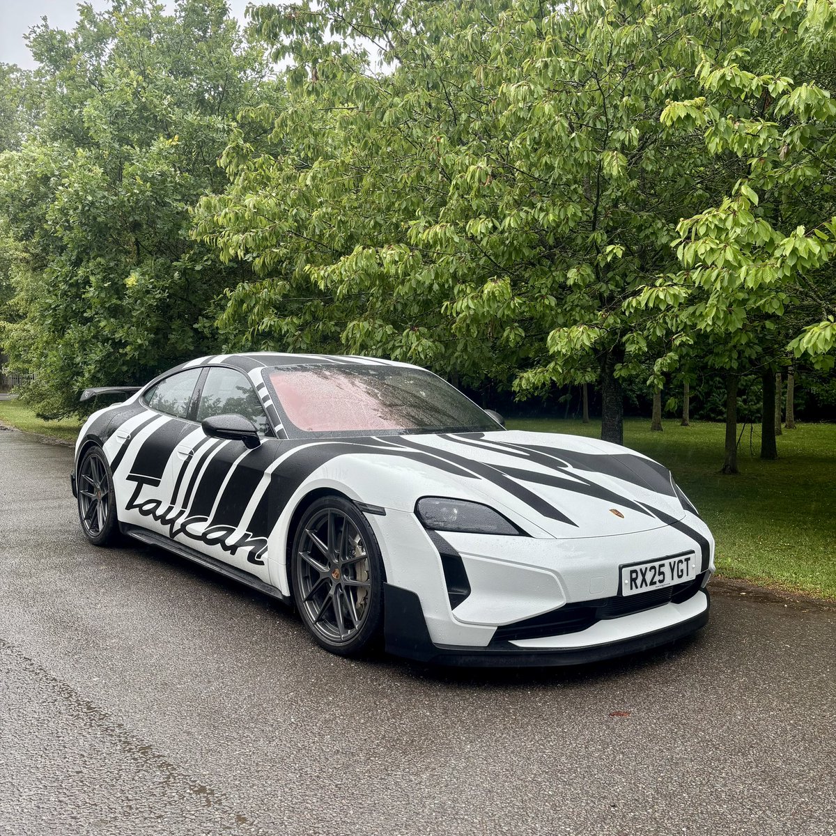 ‘It makes even a conventionally fast car – a 911 GT3, for example – feel a tad lackadaisical. Your brain struggles to keep up.’

Read my review of the 1,108hp Porsche Taycan Turbo GT (also available without zebra stripes).

Now live on Motoring Research: motoringresearch.com/car-reviews/po…