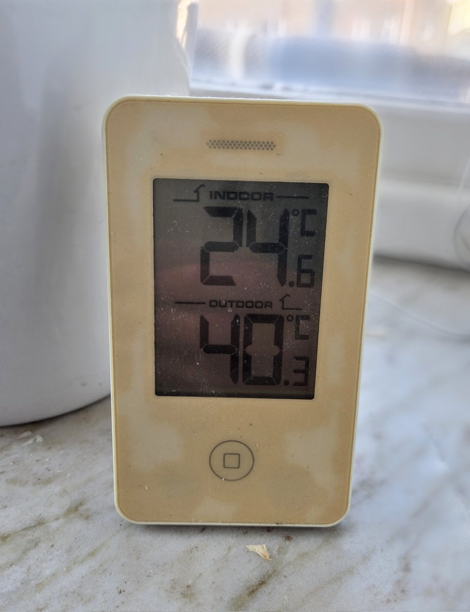 Kommer nog bli ganska varmt idag med tanke på temperaturen (förvisso i solen men ändå) på min balkong just nu.