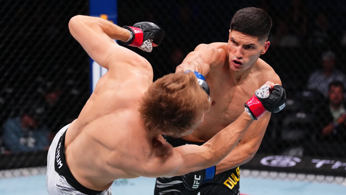 ufc's tweet image. That's how you make a debut 🤩
Islam Dulatov pulled off a show stopping KO at #UFC318 😎
Who should he face next? 👀