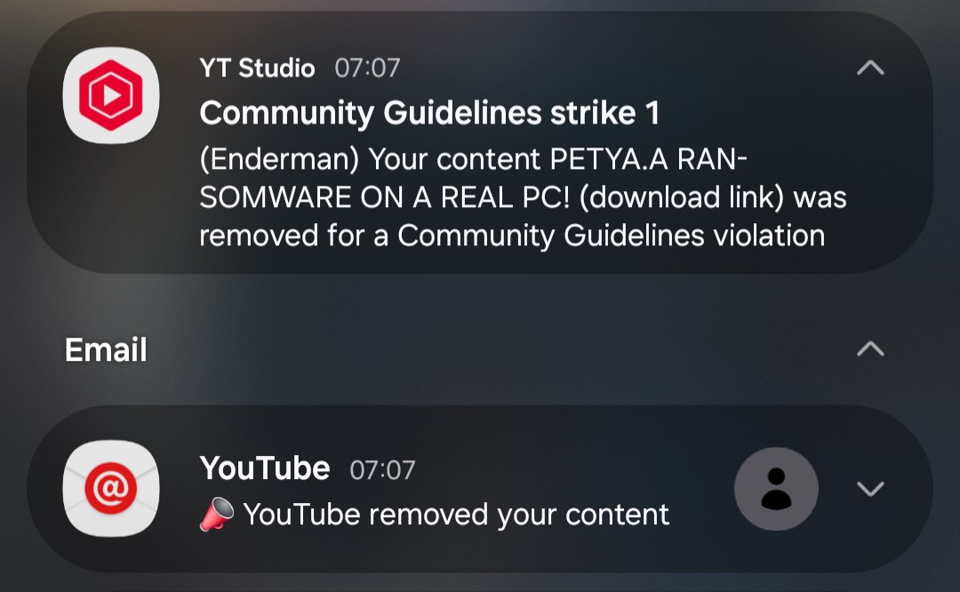 endermanch's tweet image. One video after another, very slowly but surely, my content is being pushed off YouTube