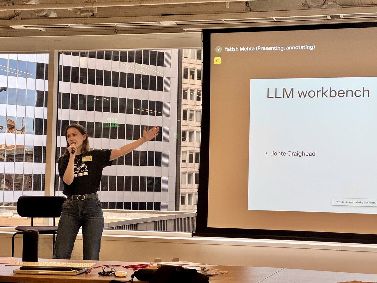inazarova's tweet image. Our star @vmelnikova_en announcing the winners of tonight’s Ruby AI Hackathon by SF Ruby 🤩🤩🤩