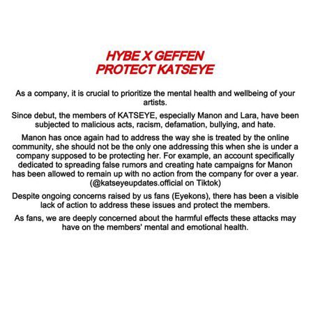 meganfile's tweet image. Meganfile will be participating in the strike, Manon deserves better treatment and Katseye will ALWAYS be six!
#HXGPROTECTMANON
#KATSEYEis6
#HYBEXGEFFEN
