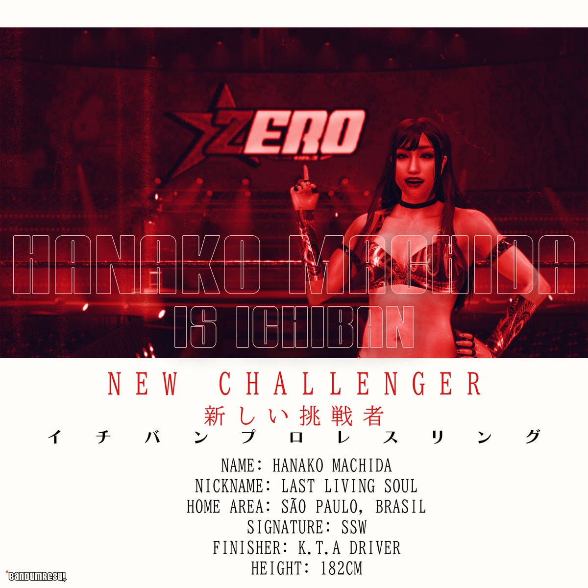 ICHIPRO_2K's tweet image. 𝐍𝐄𝐖 𝐂𝐇𝐀𝐋𝐋𝐄𝐍𝐆𝐄𝐑! 𓄿✩°｡ ⋆
Hanako Machida and Nobuya Sofrimento are #ICHIBAN! [#WWE2K25 #CAW #HLR #ICHIPRO]