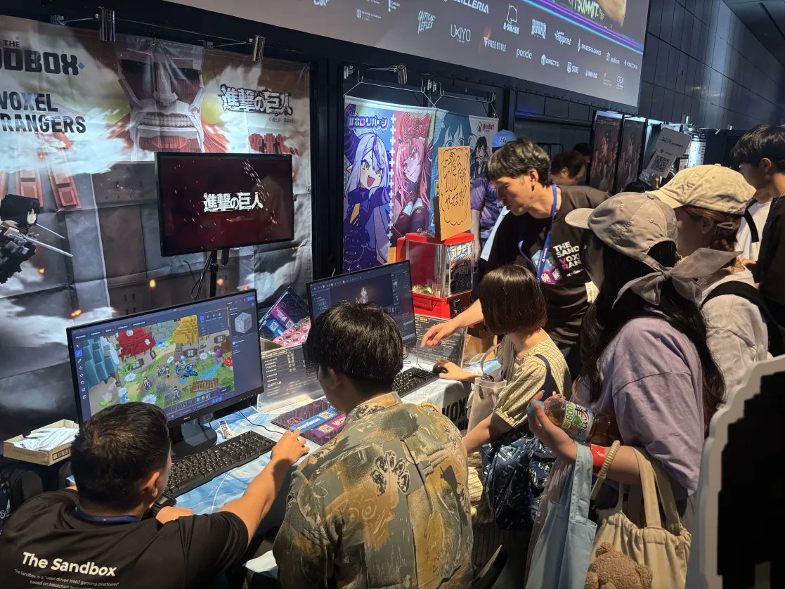 VoxelRangers's tweet image. 🎮VRangers がBitSummitに出展中!
TSBJapan & VRangers ブースでは『進撃の巨人』や人気クリエイター作品が登場🔥
ゲーム制作体験も可能!
ぜひ会場で体験してみてください!
#TheSandbox #BitSummit