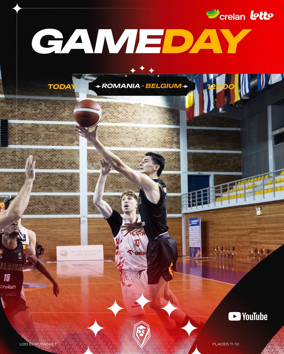 Young Lions will play their final game at <a href="/EuroBasket/">FIBA EuroBasket</a> vs. Romania 🇷🇴 for the 11th place 👀

Tune in at 12h00

#basketballbelgium #crelansport #u20lions