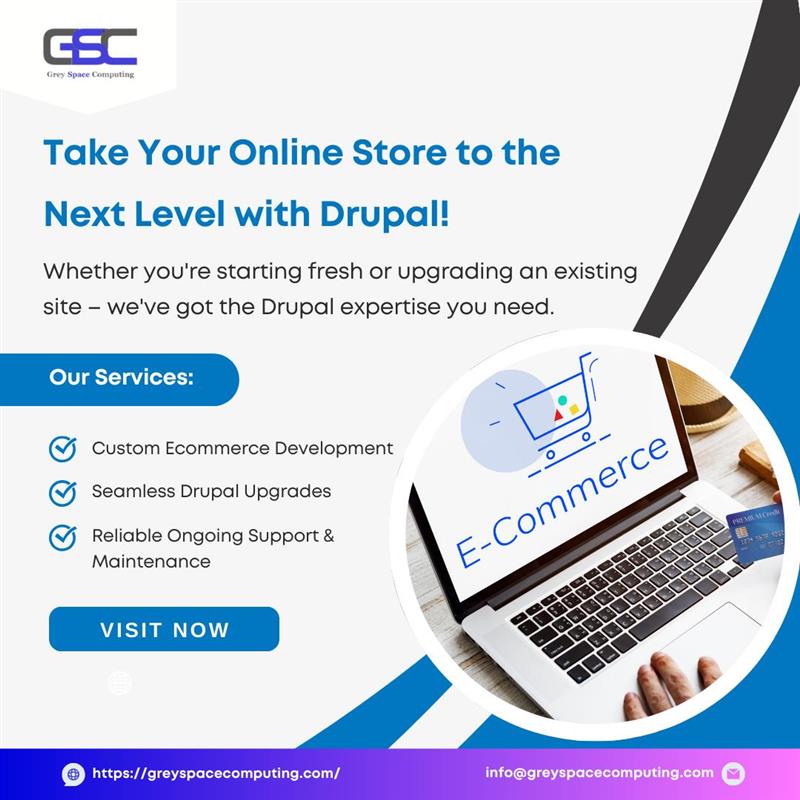 CGreyspace's tweet image. 🔧 Ecommerce Drupal Solutions
From robust development to seamless upgrades & integration support, we ensure your Drupal-powered online store runs at peak performance.
Learn More : greyspacecomputing.com
#DrupalCommerce #eCommerceSolutions #DrupalDevelopment #WebsiteUpgrade