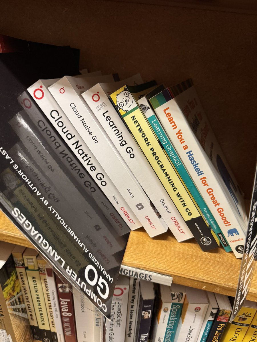 mholt6's tweet image. Went to a bookstore in Portland. Found Network Programming with Go. Found Chapter 10. Took off my hat. 😊