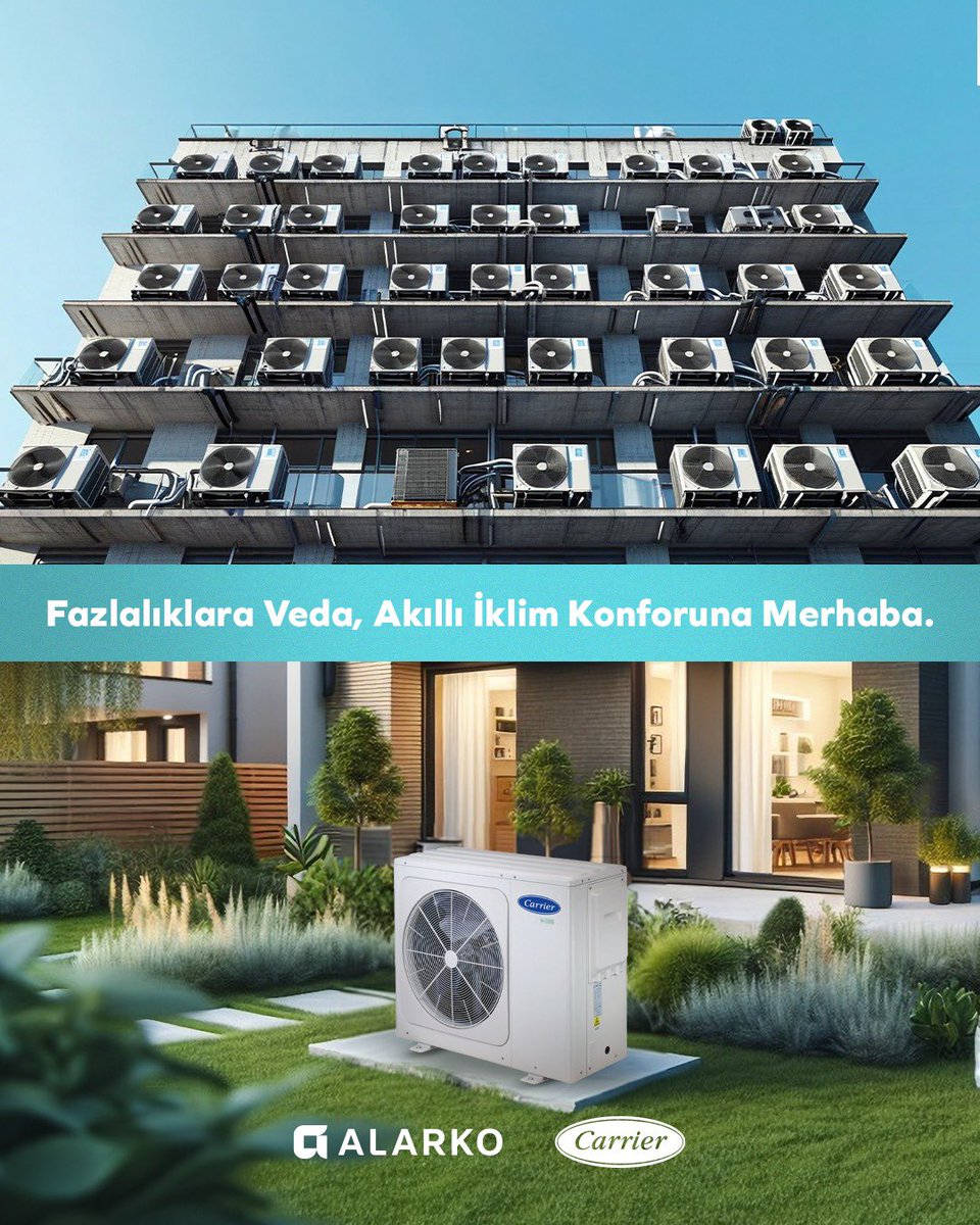 alarko_carrier's tweet image. Karmaşaya son, yaşam alanınız ferahlasın.
Az yer kaplayan, çok iş yapan çözüm: Carrier Multi Split Klima ile estetik ve konfor bir arada. 🌿❄️

#AlarkoCarrier #MultiSplitKlima