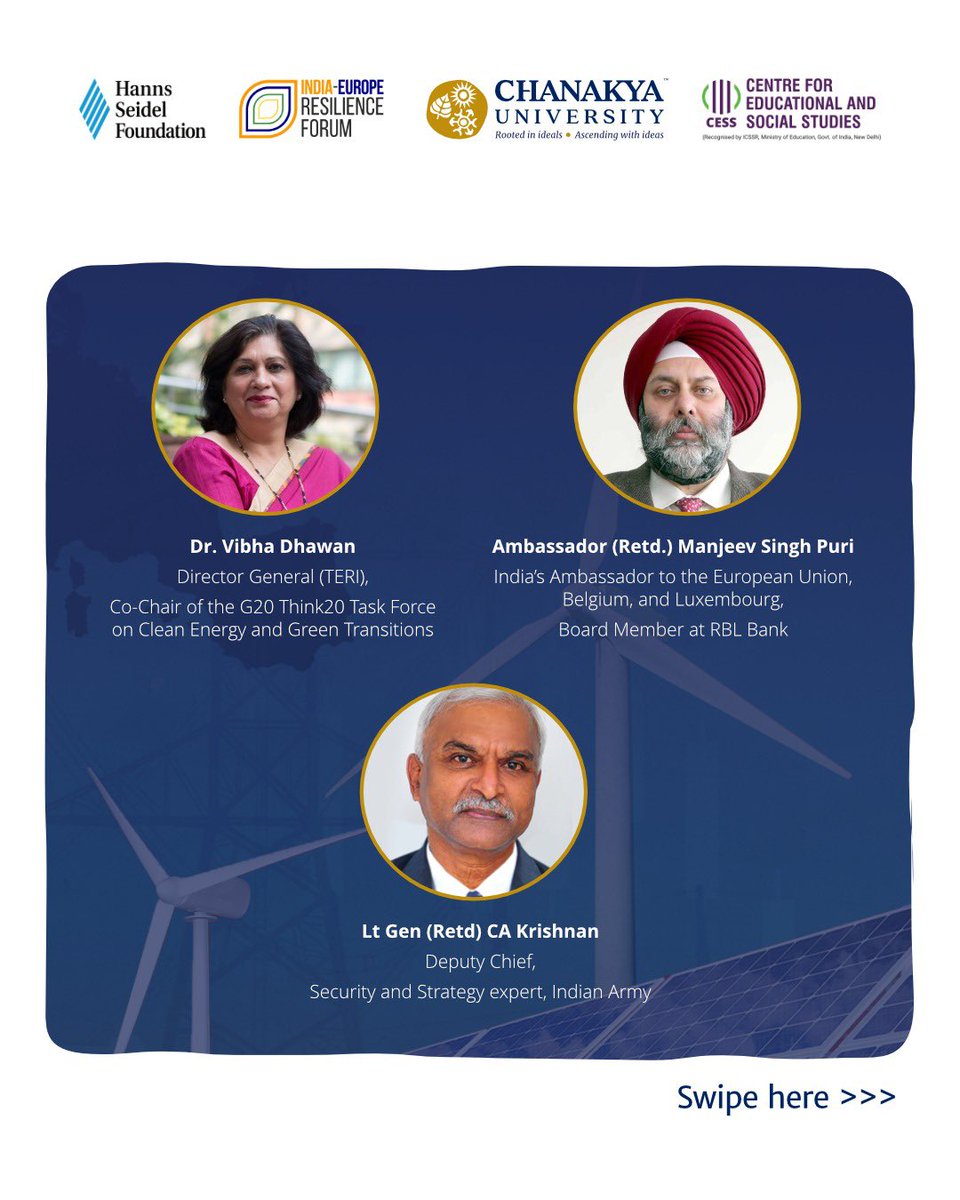 ChanakyaUni's tweet image. Energy. Climate. Geopolitics.

At the Indo-European Summer Academy 2025, leading policy makers and emerging scholars come together from 21st July 2025 to engage with the critical transitions shaping our world.

Through shared inquiry and cross-continental dialogue, we explore how…