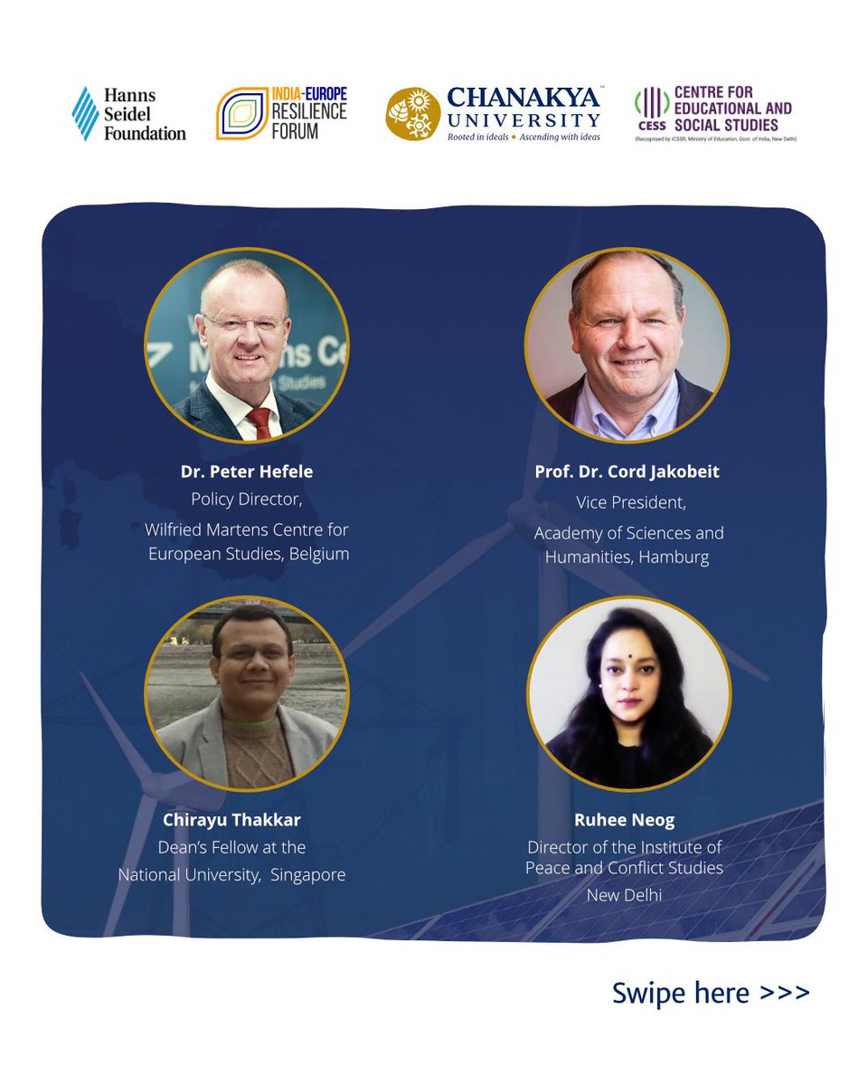 ChanakyaUni's tweet image. Energy. Climate. Geopolitics.

At the Indo-European Summer Academy 2025, leading policy makers and emerging scholars come together from 21st July 2025 to engage with the critical transitions shaping our world.

Through shared inquiry and cross-continental dialogue, we explore how…